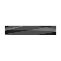 Abstract Geometric Pattern, Silver, Grey And Black Colors Flano Scarf (mini) by Casemiro