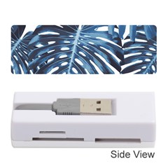 Blue Monstera Leaf Memory Card Reader (stick) by goljakoff