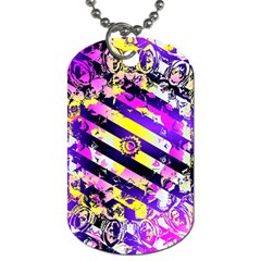 Pop Punk Mandala Dog Tag (two Sides) by MRNStudios