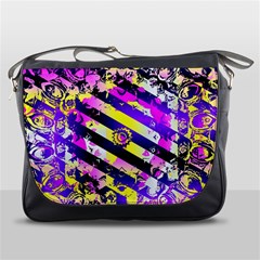 Pop Punk Mandala Messenger Bag by MRNStudios