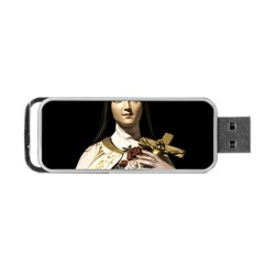 Virgin Mary Sculpture Dark Scene Portable Usb Flash (one Side) by dflcprintsclothing