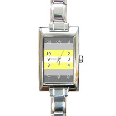 Deminonbinary Pride Flag Lgbtq Rectangle Italian Charm Watch by lgbtnation