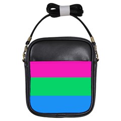 Polysexual Pride Flag Lgbtq Girls Sling Bag by lgbtnation