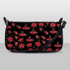 Red Roses Shoulder Clutch Bag by designsbymallika