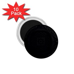 Black And Gray 1 75  Magnets (10 Pack)  by Dazzleway