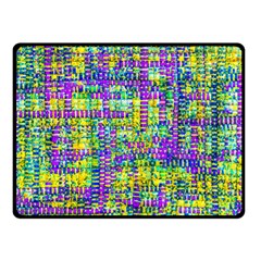 Mosaic Tapestry Double Sided Fleece Blanket (small)  by essentialimage