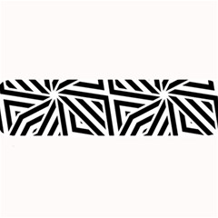 Black And White Abstract Lines, Geometric Pattern Large Bar Mats by Casemiro