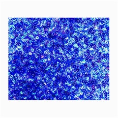 Blue Sequin Dreams Small Glasses Cloth by essentialimage