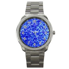 Blue Sequin Dreams Sport Metal Watch by essentialimage