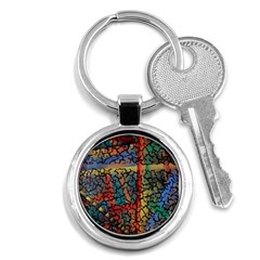 Crackle Key Chain (round) by WILLBIRDWELL