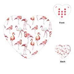 Rose Flamingos Playing Cards Single Design (heart) by goljakoff