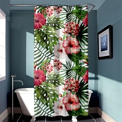 Tropical Flowers Shower Curtain 36  X 72  (stall)  by goljakoff