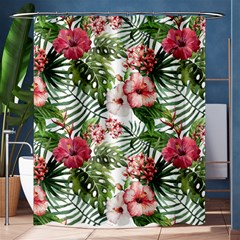 Tropical Flowers Shower Curtain 60  X 72  (medium)  by goljakoff