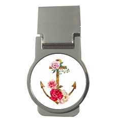 Flowers Anchor Money Clips (round)  by goljakoff