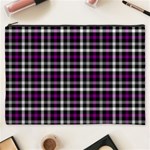 Asexual Pride Checkered Plaid Cosmetic Bag (XXXL) Front