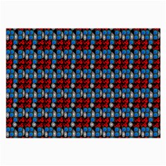 Red And Blue Large Glasses Cloth by Sparkle