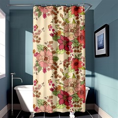 Vintage Garden Flowers Shower Curtain 36  X 72  (stall)  by goljakoff