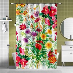 Summer Flowers Shower Curtain 48  X 72  (small)  by goljakoff