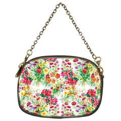 Summer Flowers Pattern Chain Purse (two Sides) by goljakoff