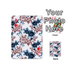 Blue and rose flowers Playing Cards 54 Designs (Mini) Front - DiamondJ