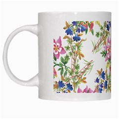 Garden Flowers Pattern White Mugs by goljakoff