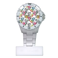 Summer Flowers Plastic Nurses Watch by goljakoff