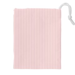 Soft Bubblegum Pink & Black - Drawstring Pouch (5xl) by FashionLane