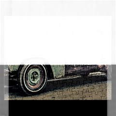 Abandoned Old Car Photo Rectangular Jigsaw Puzzl by dflcprintsclothing