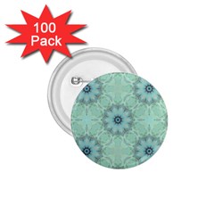 Mint Floral Pattern 1 75  Buttons (100 Pack)  by Dazzleway