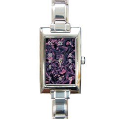 Mad Hatter Rectangle Italian Charm Watch by MRNStudios