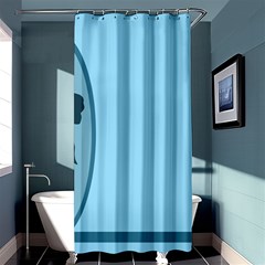 Cat Mirror Lion Shower Curtain 36  X 72  (stall) 