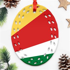 Seychelles Flag Ornament (oval Filigree) by FlagGallery