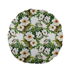 Summer Flowers Standard 15  Premium Round Cushions by goljakoff