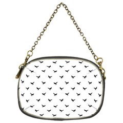 Birds Flying Motif Silhouette Print Pattern Chain Purse (one Side) by dflcprintsclothing