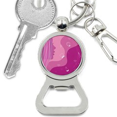 Online Woman Beauty Purple Bottle Opener Key Chain by Mariart