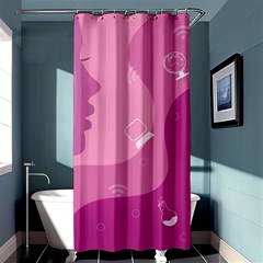 Online Woman Beauty Purple Shower Curtain 36  X 72  (stall)  by Mariart