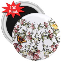 Lady Of The Flowers - By Larenard 3  Magnets (100 Pack) by LaRenard