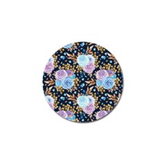 Rose Flower Pattern Golf Ball Marker (10 Pack) by designsbymallika