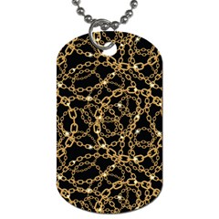 Chains Pattern 4 Dog Tag (one Side) by designsbymallika