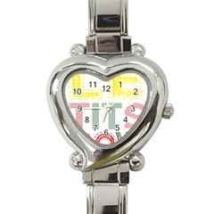 Let It Snow Heart Italian Charm Watch by NoHang