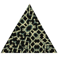 Dark Interlace Motif Mosaic Pattern Wooden Puzzle Triangle by dflcprintsclothing