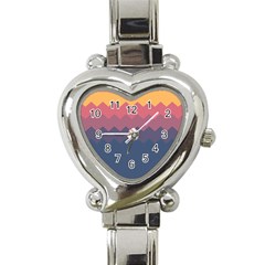 Fall Palette Heart Italian Charm Watch by goljakoff