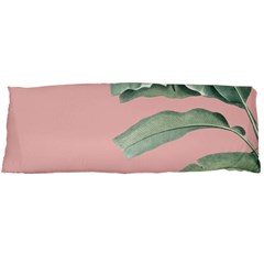 Palm Leaf On Pink Body Pillow Case (dakimakura) by goljakoff