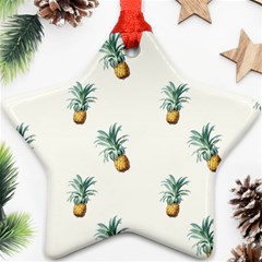 Tropical Pineapples Star Ornament (two Sides) by goljakoff