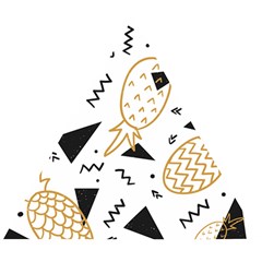 Golden Pineapples Wooden Puzzle Triangle by goljakoff