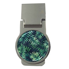 Green Leaves Money Clips (round)  by goljakoff