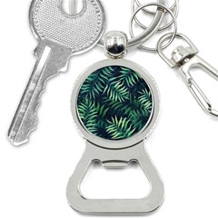 Green Leaves Bottle Opener Key Chain by goljakoff