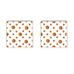 Tangerines Photo Motif Pattern Design Cufflinks (square)