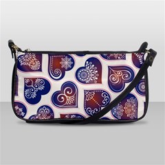 Heart Mandala Shoulder Clutch Bag by designsbymallika