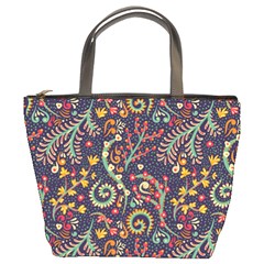 Pretty Baatik Print Bucket Bag by designsbymallika